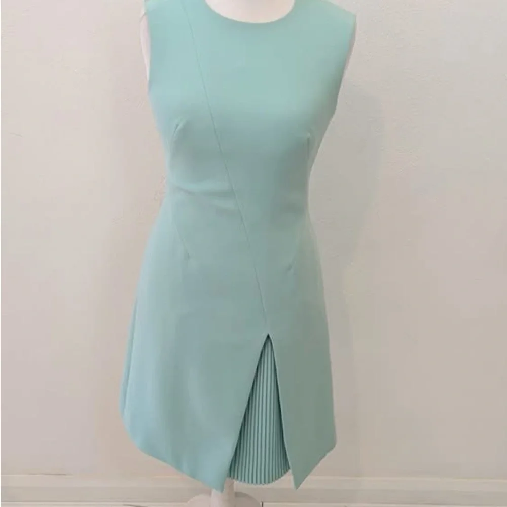 Karen Millen Mint Green Mini Dress - Picture 2 of 4